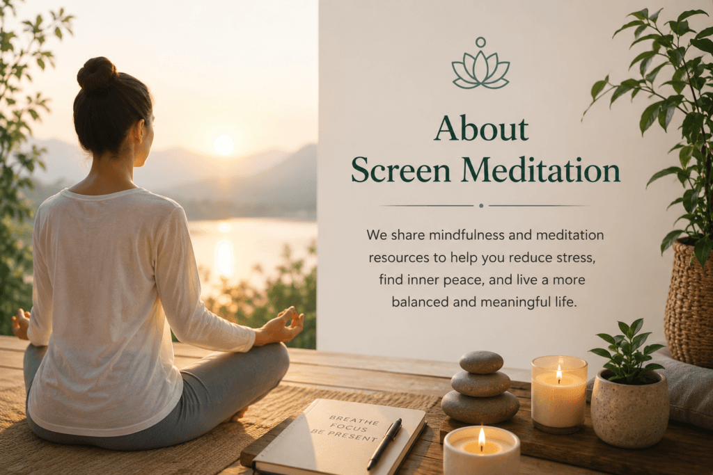 about screen meditation mindfulness and meditation